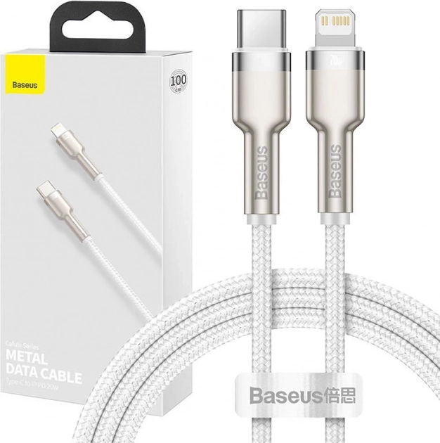 USB-C kabel voor Lightning Baseus Cafule met snel opladen 20W, 1m