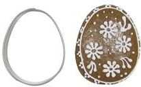 RVS uitsteekvorm voor koekjes ei 5 cm