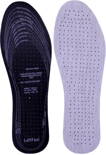 Inlegzolen van katoenen stof en latex – 1 paar