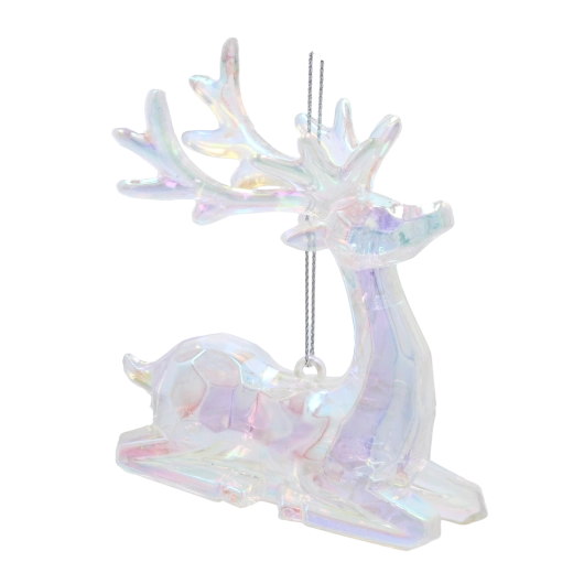 Kerstversiering rendier met parelmoerglans CHOMIK 8 × 9 cm