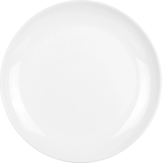 Set van 18 witte borden van opaalglas