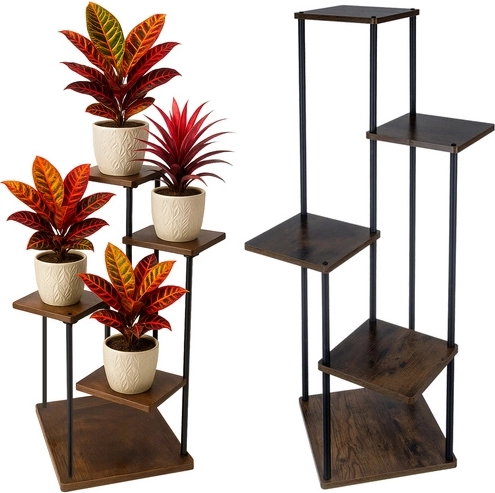 Bloemenstandaard RUHHY 107 cm in loftstijl