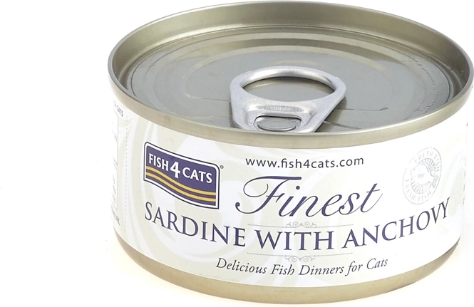 Fish4Cats blikvoer voor katten sardine met ansjovis 70 g