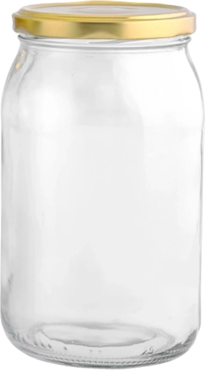Set van 6 Twist-weckpotten 900 ml met gouden deksels fi 82