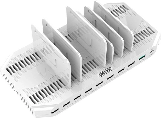 Oplaadstation met 10 USB-poorten en QC3.0