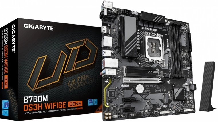 Moederbord GIGABYTE B760M DS3H WF6E GEN5 mATX