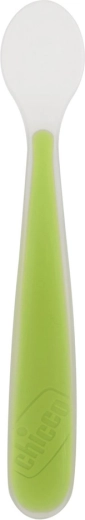 Chicco siliconen lepel Soft groen 6m+