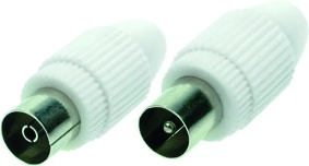 Solight rechte antenneconnectoren COAX (connector + bus)
