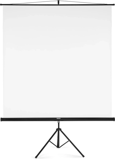 Projectiescherm op statief 180 × 180 cm 2-in-1 wit