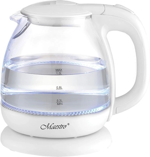 Glazen waterkoker 1 l 1100 W van Maestro
