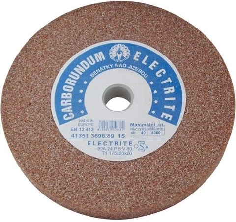 Slijpschijf 175 × 20 × 20 mm, wit korund A99, korrel 24