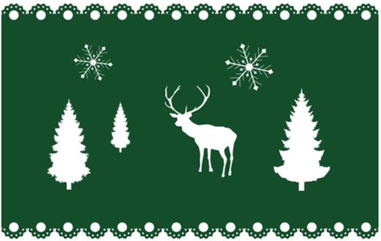 Vilt kerst-placemat Toro 40 × 25 cm