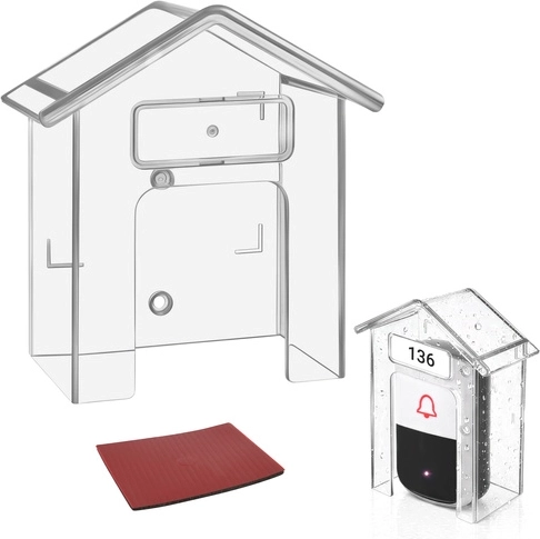 Beschermkap voor deurbel RUHHY – transparant, waterdicht