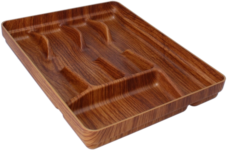 Bestekbak voor lade, 5 vakken