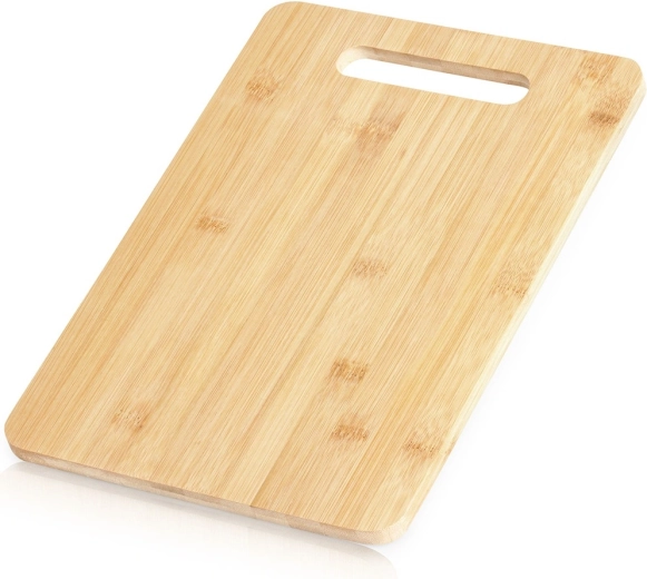 Bamboe snijplank 28 × 20 cm met handgreep