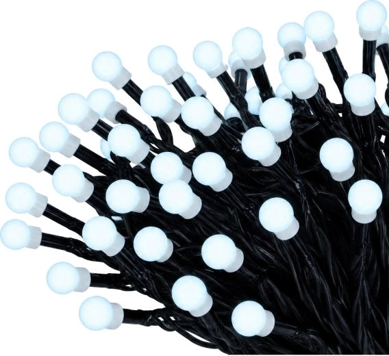 Kerstverlichtingssnoer RETLUX met 100 ledlampjes en koud wit licht