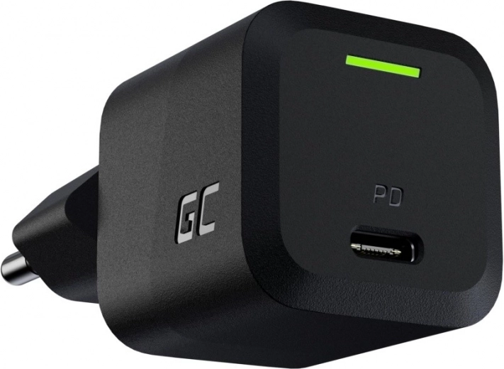 GreenCell PowerGaN 33W USB‑C oplader zwart