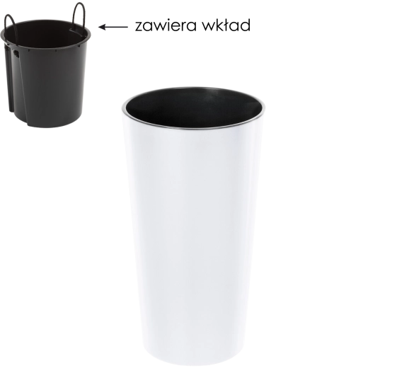 Bloempot Lilia 19 cm met inzet Lamela