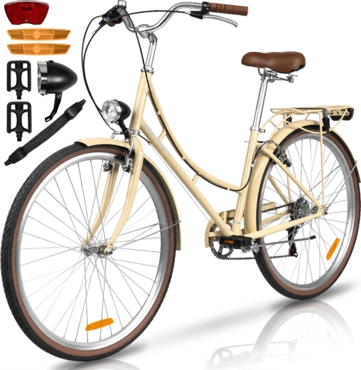 Dames stadsfiets Avilo creamy - 1 stuk