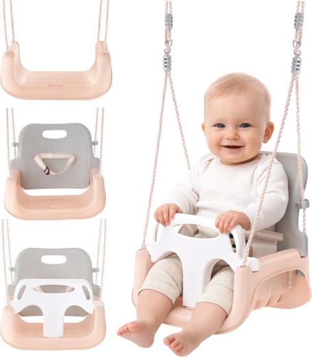 KinderSchommel 3-in-1 Kruzzel grijs-beige