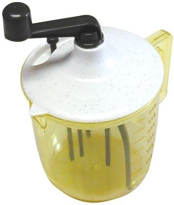 Handklopper 0,75 l met plastic kom en gardes, mix van kleuren