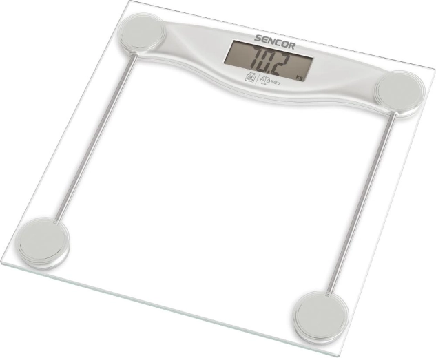 Sencor persoonlijke digitale weegschaal met gehard glas