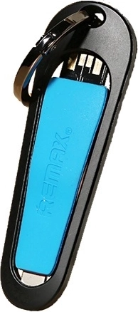 Remax RC-024i korte Lightning-kabel 8 cm blauw voor aan je sleutels