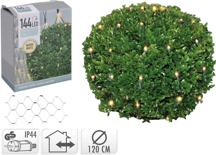 Kerst LED-bol 1,2 m, 144 LED, warm wit, IP44