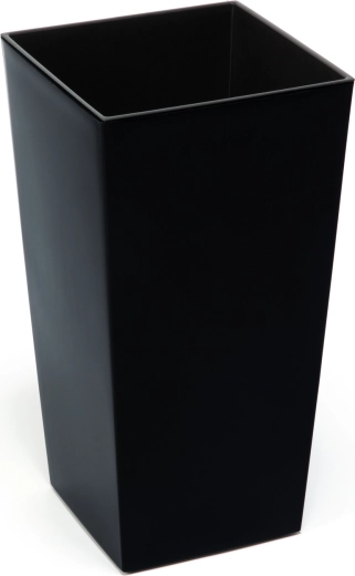Bloempot Finezja 30 × 30 cm met inzet – zwart, vorstbestendig en UV-bestendig