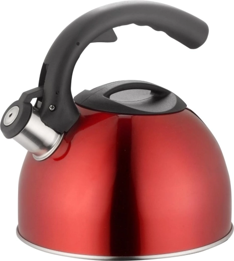 Lamart Cuivre fluitketel 2,5 l rood