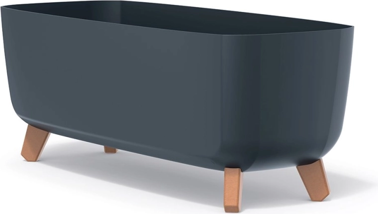 Bloempot op pootjes Gracia Case 58 cm antraciet