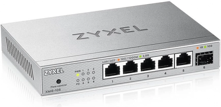 Zyxel XMG-105 2,5G switch voor verbeterd netwerk
