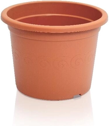 Kunststof bloempot Plastica 34 cm terracotta