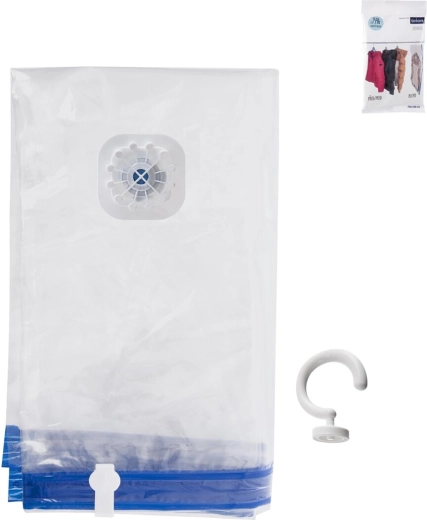 Vacuüm-opbergzak met hanger voor kleding en beddengoed Orion 70 × 104 cm