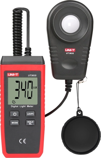 Lichtmeter UNI‑T UT383S digitale luxmeter met aparte sonde