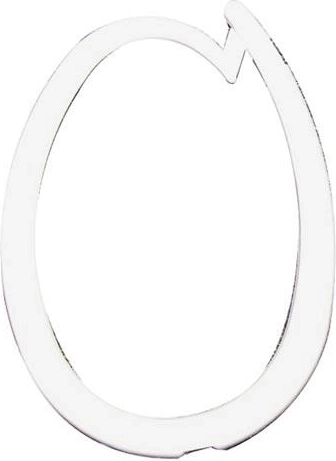 Badkamer sluitring voor gordijn, wit, kunststof