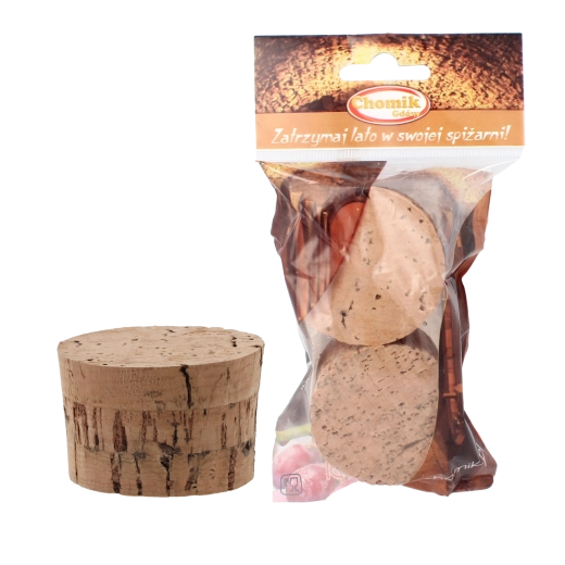 Ecologische kurken stoppers 55 mm voor dame-jeannes 54 l – set van 2 stuks