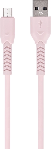 Maxlife microUSB-kabel 1 m roze