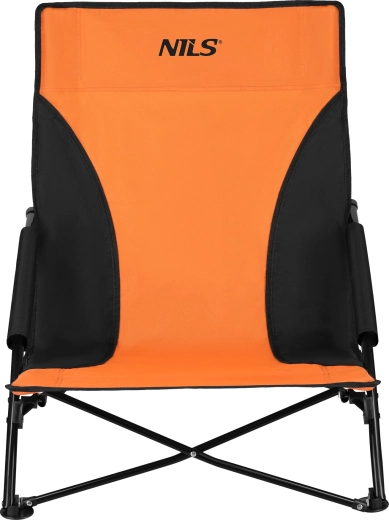 Opvouwbare strandstoel NILS NC3035 oranje-zwart