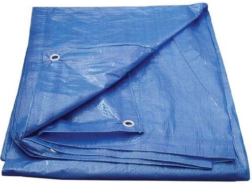 Afdekzeil met ogen 2 × 8 m – ECONOMY, blauw