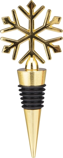 Wijnstopper in de vorm van een gouden ster 11,5 × 4,5 × 2 cm