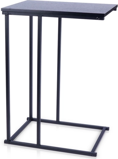 Metalen bijzet-salontafel 40 × 26 × 58 cm zwart