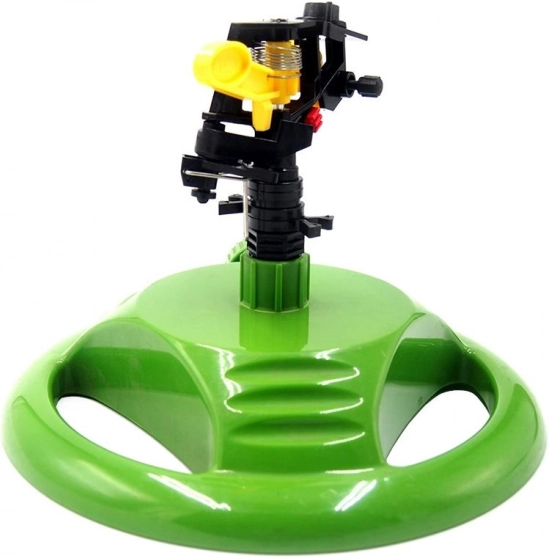 Tuin roterende sproeier op pulserende voet - groen