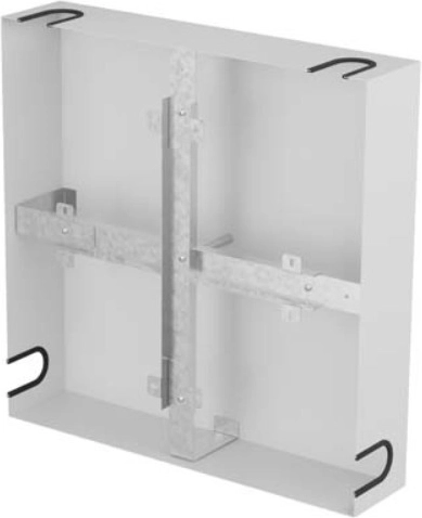 Lanberg rek kabelreserve 500 × 500 mm grijs - 1 stuk