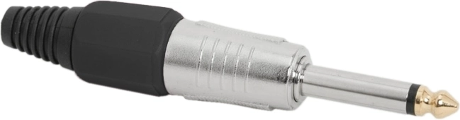 Jackstekker mono 6,3 mm zwart