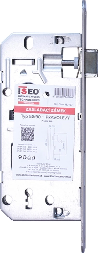 Insteekslot met sleutel ISEO 90/50