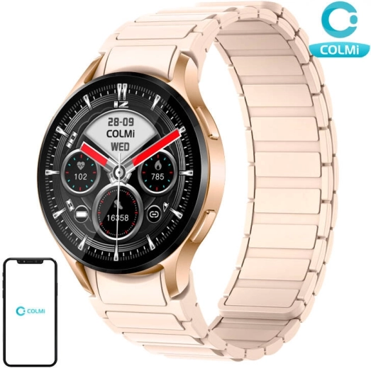 Magnetische band voor smartwatch COLMI i28 Ultra – goud