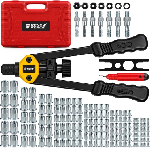 Handmatige hefboog-blindklinkmoertang voor blindklinkmoeren Renew Force M3–M12