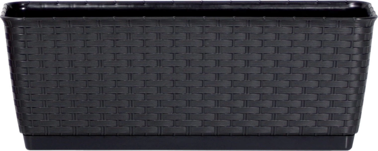 Bloembak met onderschotel Ratolla P antraciet