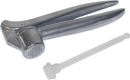 Knoflookpers met kunststof reiniger, 15 cm, metaal